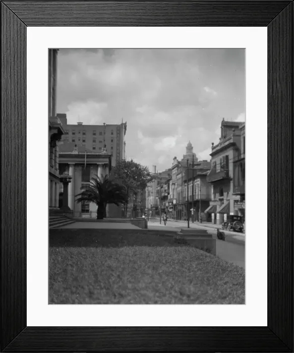 Framed Print : At the corner of Royal and Conti streets, New Orleans, between 1920 and 1926. Creator: Arnold Genthe Framed Print : At the corner of Royal and Conti streets, New Orleans, between 1920 and 1926. Creator: Arnold Genthe