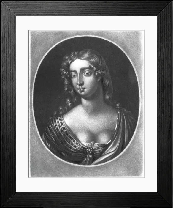 Framed Print : Madam Mary Davis, actress and Mistress to Charles II, 1815. Creator: Richard Earlom Framed Print : Madam Mary Davis, actress and Mistress to Charles II, 1815. Creator: Richard Earlom