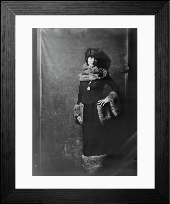Framed Print : Mrs. Tartone, (formerly Miss Windsor), portrait photograph, 1919 Oct. 7. Creator: Arnold Genthe Framed Print : Mrs. Tartone, (formerly Miss Windsor), portrait photograph, 1919 Oct. 7. Creator: Arnold Genthe