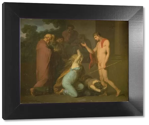 Ismene and Antogone Plead with Theseus, 1790-1799. Creator: Nicolai Abraham Abildgaard