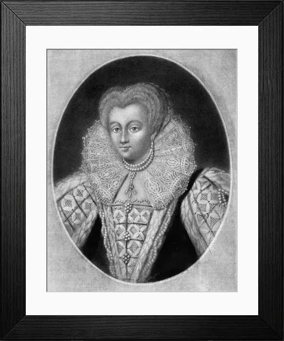 Framed Print : Princess Elizabeth, daughter of Henry VIII. afterwards Queen; Natus 1533 - Denatus 1603, 1810. Creator: Richard Earlom Framed Print : Princess Elizabeth, daughter of Henry VIII. afterwards Queen; Natus 1533 - Denatus 1603, 1810. Creator: Richard Earlom
