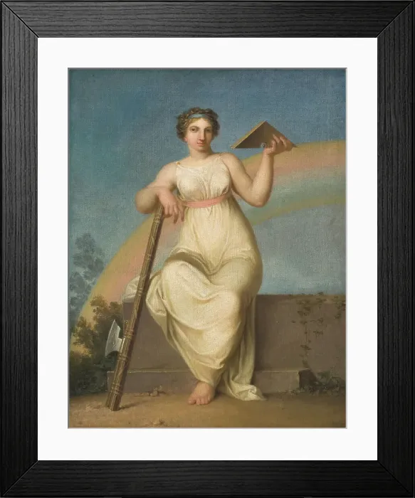 Framed Print : Jurisprudence. Allegorical Figure, 1800. Creator: Nicolai Abraham Abildgaard Framed Print : Jurisprudence. Allegorical Figure, 1800. Creator: Nicolai Abraham Abildgaard