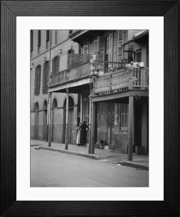 Framed Print : Dumaine Street, New Orleans, between 1920 and 1926. Creator: Arnold Genthe Framed Print : Dumaine Street, New Orleans, between 1920 and 1926. Creator: Arnold Genthe