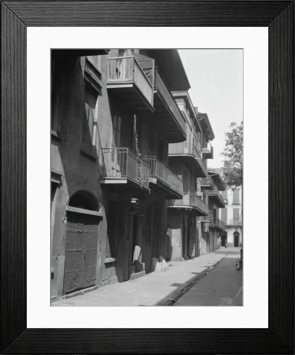 Framed Print : Pirate Alley, New Orleans, between 1920 and 1926. Creator: Arnold Genthe Framed Print : Pirate Alley, New Orleans, between 1920 and 1926. Creator: Arnold Genthe