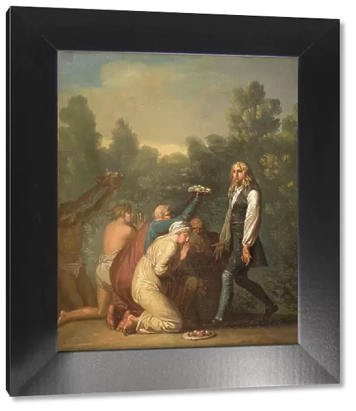 Niels Klim Receives the Homage of the Quamites, 1785-1789. Creator: Nicolai Abraham Abildgaard
