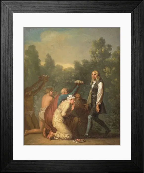 Framed Print : Niels Klim Receives the Homage of the Quamites, 1785-1789. Creator: Nicolai Abraham Abildgaard Framed Print : Niels Klim Receives the Homage of the Quamites, 1785-1789. Creator: Nicolai Abraham Abildgaard