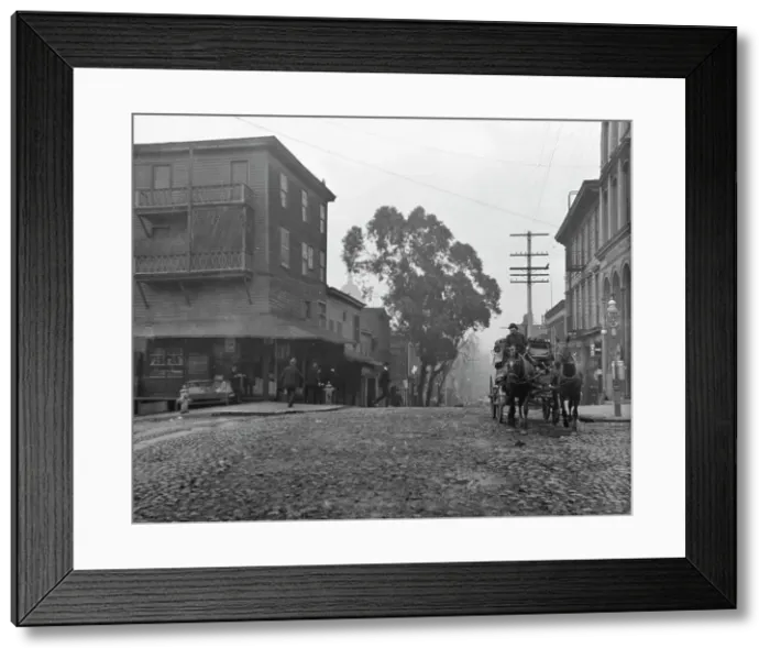 Framed Print : Dupont Street entrance to Chinatown, San Francisco, between 1896 and 1906. Creator: Arnold Genthe Framed Print : Dupont Street entrance to Chinatown, San Francisco, between 1896 and 1906. Creator: Arnold Genthe