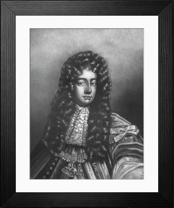 Framed Print : Henry, Duke of Grafton, natural son of Charles II by the Duchess of Cleveland. Obit 1690'. Creator: Robert Dunkarton Framed Print : Henry, Duke of Grafton, natural son of Charles II by the Duchess of Cleveland. Obit 1690'. Creator: Robert Dunkarton