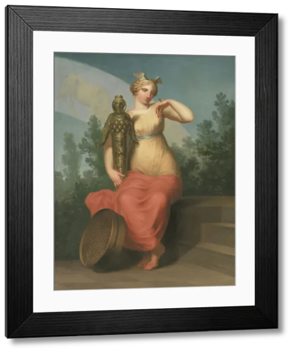 Framed Print : Philosophy. Allegorical figure. 1800. Creator: Nicolai Abraham Abildgaard Framed Print : Philosophy. Allegorical figure. 1800. Creator: Nicolai Abraham Abildgaard