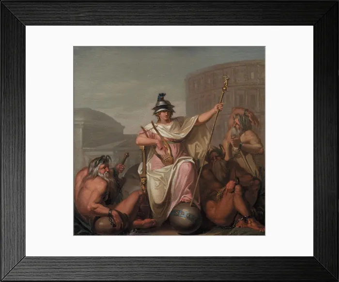 Framed Print : Rome as Ruler of the World, 1784. Creator: Nicolai Abraham Abildgaard Framed Print : Rome as Ruler of the World, 1784. Creator: Nicolai Abraham Abildgaard