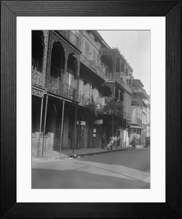 Framed Print : Royal Street, New Orleans, between 1920 and 1926. Creator: Arnold Genthe Framed Print : Royal Street, New Orleans, between 1920 and 1926. Creator: Arnold Genthe