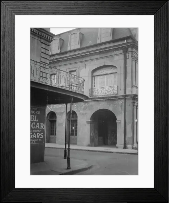 Framed Print : Street corner, New Orleans, between 1920 and 1926. Creator: Arnold Genthe Framed Print : Street corner, New Orleans, between 1920 and 1926. Creator: Arnold Genthe