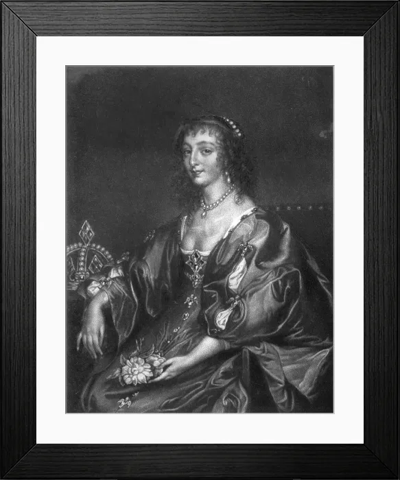 Framed Print : Henrietta Maria, Queen of Charles I.; Obit 1669'. Creator: Unknown Framed Print : Henrietta Maria, Queen of Charles I.; Obit 1669'. Creator: Unknown