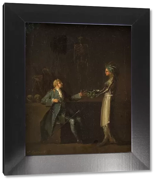 The Doctor´s Wife Reveals her Husband´s Intention of Anatomising Niels Klim, 1785-1787. Creator: Nicolai Abraham Abildgaard