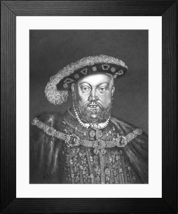Framed Print : Henry VIII. King of England; Obit 1546, 1815. Creator: Robert Dunkarton Framed Print : Henry VIII. King of England; Obit 1546, 1815. Creator: Robert Dunkarton