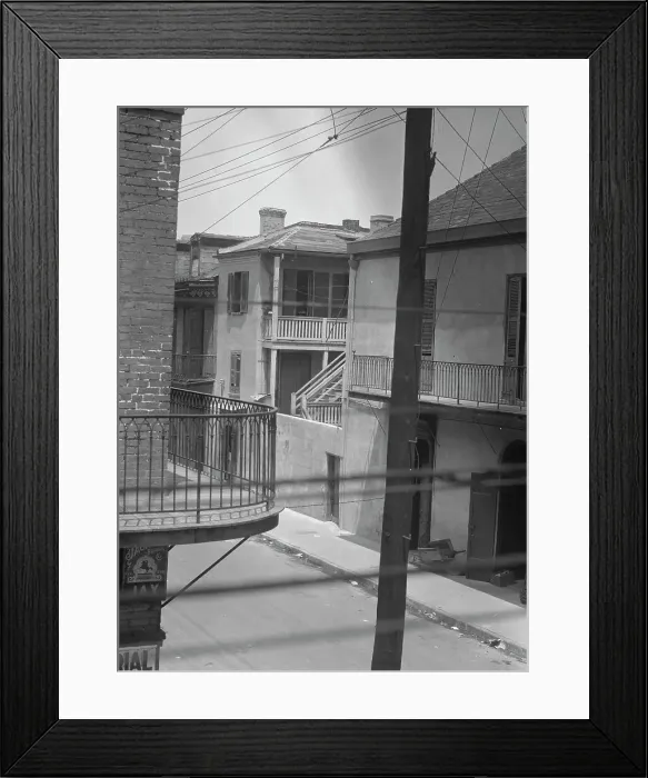 Framed Print : Street scene, New Orleans, between 1920 and 1926. Creator: Arnold Genthe Framed Print : Street scene, New Orleans, between 1920 and 1926. Creator: Arnold Genthe