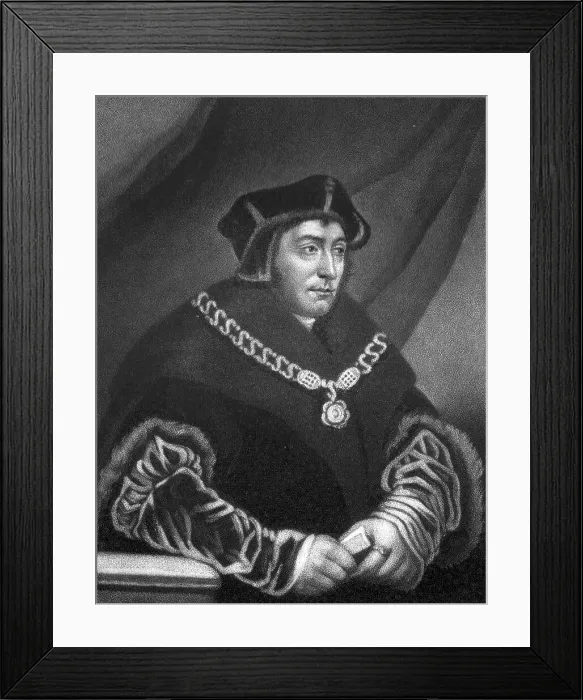 Framed Print : Sir Thomas More; Natus 1482, beheaded 1535, 1811. Creator: Charles Turner Framed Print : Sir Thomas More; Natus 1482, beheaded 1535, 1811. Creator: Charles Turner