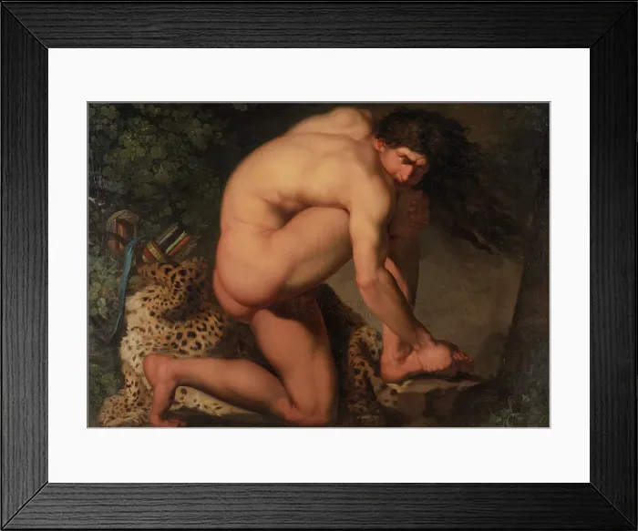 Framed Print : The Wounded Philoctetes, 1775. Creator: Nicolai Abraham Abildgaard Framed Print : The Wounded Philoctetes, 1775. Creator: Nicolai Abraham Abildgaard