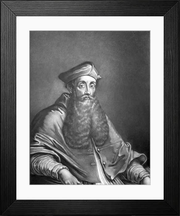 Framed Print : Cardinal Reginald Pole; Natus 1500, 1815. Creator: Robert Dunkarton Framed Print : Cardinal Reginald Pole; Natus 1500, 1815. Creator: Robert Dunkarton
