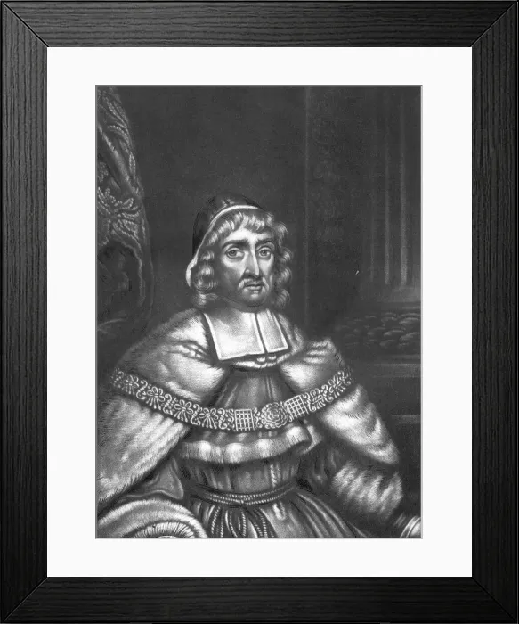 Framed Print : Sir Richard Rainsford, Lord Chief Justice of the Kings Bench, resigned 1678, 1815. Creator: Robert Dunkarton Framed Print : Sir Richard Rainsford, Lord Chief Justice of the Kings Bench, resigned 1678, 1815. Creator: Robert Dunkarton