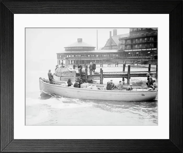 Framed Print : Old Point Comfort, Va. - Wharf, 1914. Creator: Harris & Ewing. Old Point Comfort, Va. - Wharf, 1914. Creator: Harris & Ewing Framed Print : Old Point Comfort, Va. - Wharf, 1914. Creator: Harris & Ewing. Old Point Comfort, Va. - Wharf, 1914. Creator: Harris & Ewing