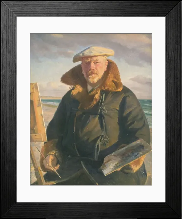 Framed Print : Self-Portrait, 1902. Creator: Michael Peter Ancher Framed Print : Self-Portrait, 1902. Creator: Michael Peter Ancher