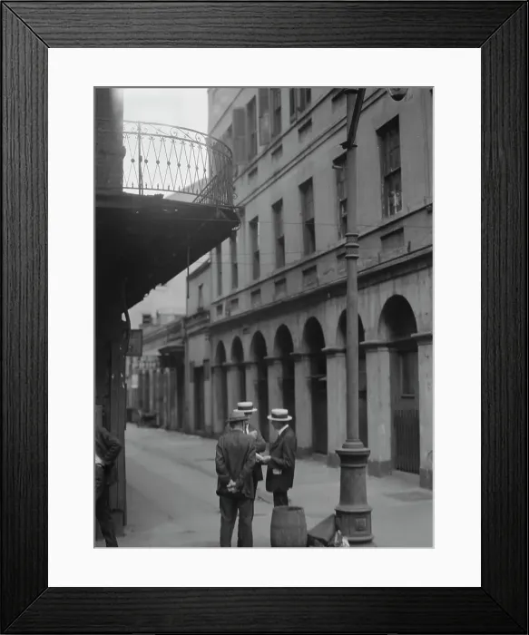 Framed Print : Exchange Alley, New Orleans, between 1920 and 1926. Creator: Arnold Genthe Framed Print : Exchange Alley, New Orleans, between 1920 and 1926. Creator: Arnold Genthe