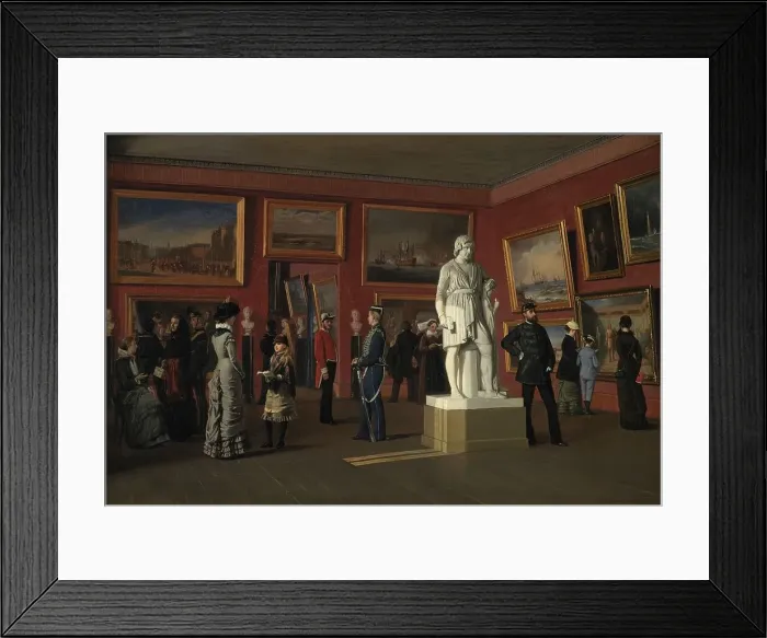 Framed Print : One of the Rooms in the Royal Collection of Paintings at Christiansborg Palace, 1882. Creator: Carl Christian Andersen Framed Print : One of the Rooms in the Royal Collection of Paintings at Christiansborg Palace, 1882. Creator: Carl Christian Andersen