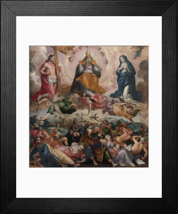 Framed Print : Last Judgement, 1590-1620. Creator: Cornelis de Vos Framed Print : Last Judgement, 1590-1620. Creator: Cornelis de Vos