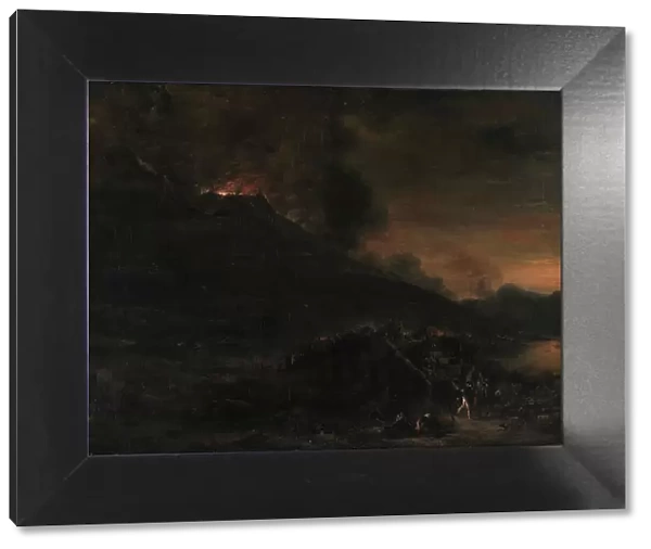 Vesuvius Erupting at Nightfall, 1625-1652. Creator: Jan Asselijin