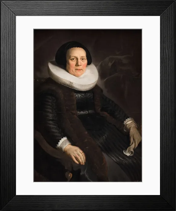 Framed Print : Portrait of a Woman, 1634-1638. Creator: Jacob Adriaensz. Backer Framed Print : Portrait of a Woman, 1634-1638. Creator: Jacob Adriaensz. Backer
