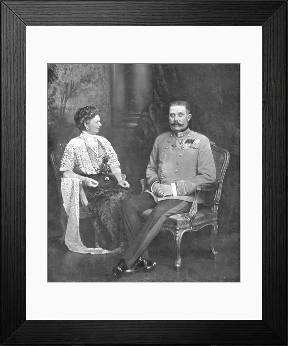Framed Print : L'Archiduc Francois-Ferdinand et la Duchesse de Hohenberg, 28 juin 1914 Creator: Kovel Framed Print : L'Archiduc Francois-Ferdinand et la Duchesse de Hohenberg, 28 juin 1914 Creator: Kovel