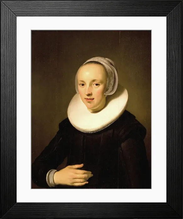Framed Print : Portrait of a Lady, 1633-1636. Creator: Jacob Adriaensz. Backer Framed Print : Portrait of a Lady, 1633-1636. Creator: Jacob Adriaensz. Backer