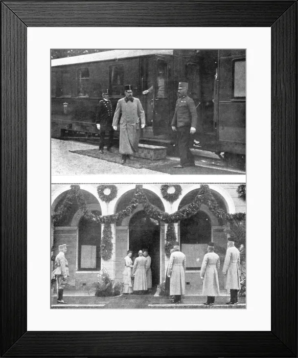 Framed Print : Francois-Ferdinand etait venu en Bosnie pour y proceder a une inspection militaire, 1914. Creator: Walter Tausch Framed Print : Francois-Ferdinand etait venu en Bosnie pour y proceder a une inspection militaire, 1914. Creator: Walter Tausch