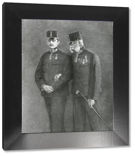 Francois-Joseph et Charles de Habsbourg, 1914. Creator: J Simont