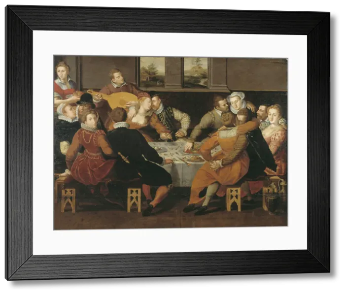 Framed Print : Sinful Mankind Surprised by the Day of Judgment;The Prodigal Son, 1549-1592. Creator: Dirck Barendsz Framed Print : Sinful Mankind Surprised by the Day of Judgment;The Prodigal Son, 1549-1592. Creator: Dirck Barendsz