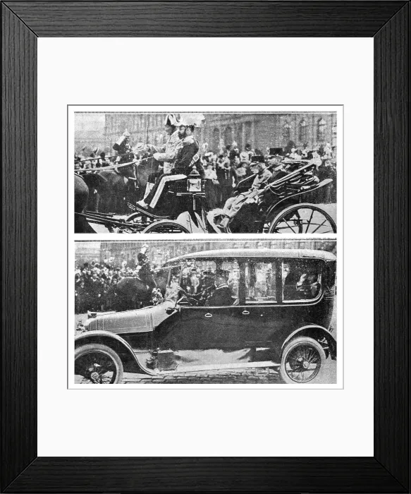 Framed Print : Les Funerailles a La Hofburg, 1914.. Creator: Unknown Framed Print : Les Funerailles a La Hofburg, 1914.. Creator: Unknown