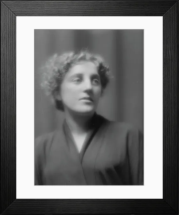 Framed Print : Eddington, Gertrude, Miss, portrait photograph, 1912 Feb. 29. Creator: Arnold Genthe Framed Print : Eddington, Gertrude, Miss, portrait photograph, 1912 Feb. 29. Creator: Arnold Genthe