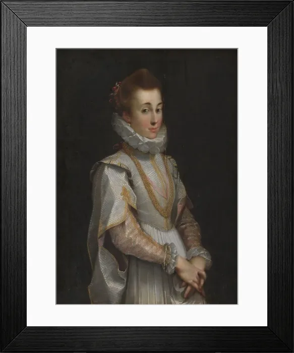 Framed Print : Portrait of a Young Lady, 1598-1601. Creator: Federico Barocci Framed Print : Portrait of a Young Lady, 1598-1601. Creator: Federico Barocci