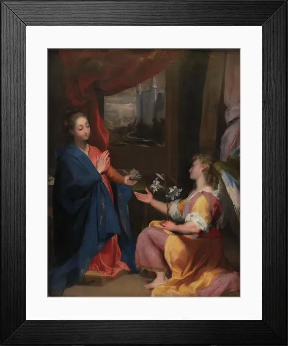Framed Print : The Annunciation, 1550-1612. Creator: Federico Barocci