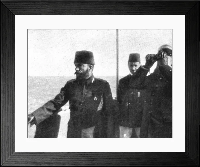 Framed Print : L'Europe sans Defiance; Recu par l'amiral Boue de Lapeyrere a bord du Courbet, 1914. Creator: Unknown Framed Print : L'Europe sans Defiance; Recu par l'amiral Boue de Lapeyrere a bord du Courbet, 1914. Creator: Unknown