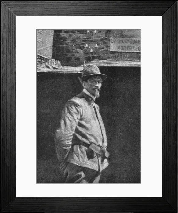 Framed Print : Un martyr du Trentin; Le lieutenant d'alpins italiens Cesare Battisti, c1916. Creator: Unknown Framed Print : Un martyr du Trentin; Le lieutenant d'alpins italiens Cesare Battisti, c1916. Creator: Unknown
