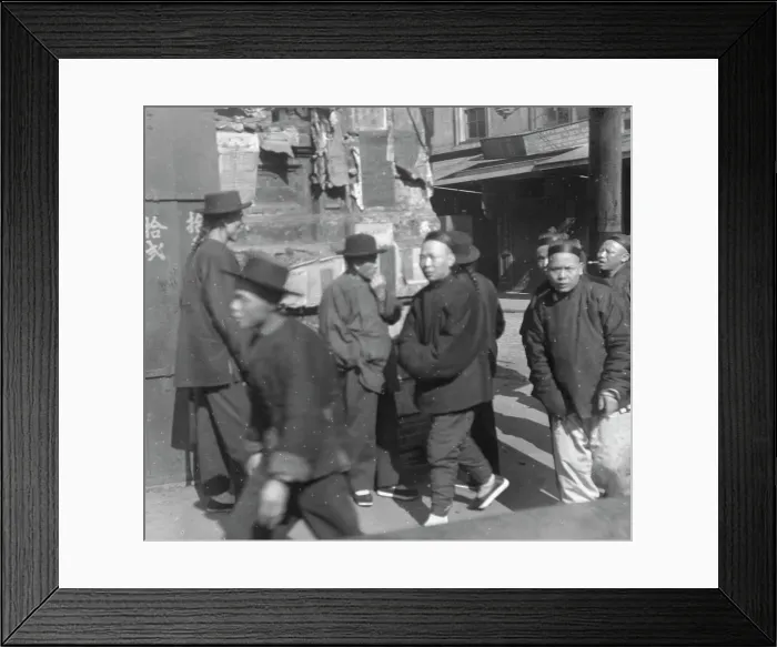 Framed Print : Street scene, Chinatown, San Francisco, between 1896 and 1906. Creator: Arnold Genthe Framed Print : Street scene, Chinatown, San Francisco, between 1896 and 1906. Creator: Arnold Genthe