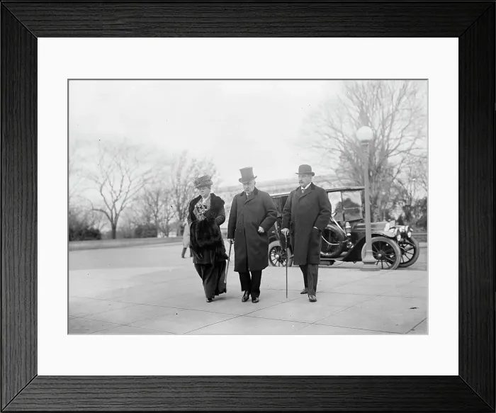 Framed Print : J. Pierpont Morgan Jr. right, with Father And Mrs. Herbert Satterlee, 1912. Creator: Harris & Ewing. J. Pierpont Morgan Jr. right, with Father And Mrs. Herbert Satterlee, 1912. Creator: Harris & Ewing Framed Print : J. Pierpont Morgan Jr. right, with Father And Mrs. Herbert Satterlee, 1912. Creator: Harris & Ewing. J. Pierpont Morgan Jr. right, with Father And Mrs. Herbert Satterlee, 1912. Creator: Harris & Ewing