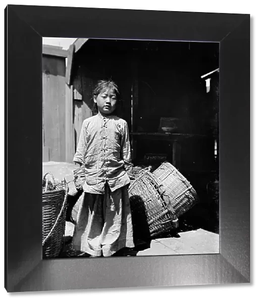 The fish dealer's daughter, Chinatown, San Francisco, between 1896 and 1906. Creator: Arnold Genthe