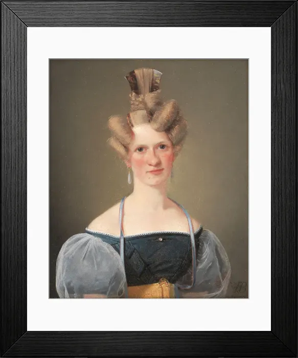 Framed Print : Marie Raffenberg, the Artist's Betrothed, 1831. Creator: Wilhelm Bendz Framed Print : Marie Raffenberg, the Artist's Betrothed, 1831. Creator: Wilhelm Bendz