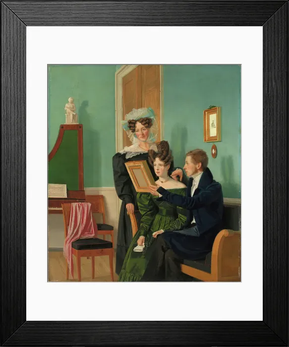 Framed Print : The Raffenberg Family, 1830. Creator: Wilhelm Bendz Framed Print : The Raffenberg Family, 1830. Creator: Wilhelm Bendz