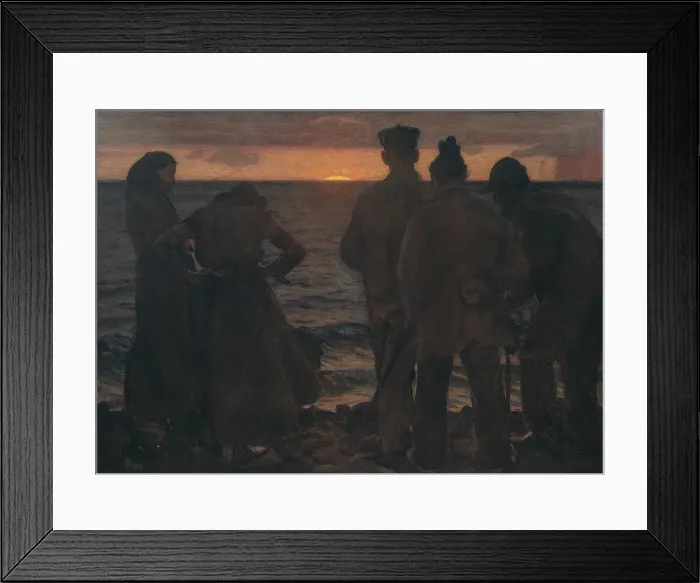 Framed Print : The Old People by the Beach, 1903. Creator: Sven Richard Bergh Framed Print : The Old People by the Beach, 1903. Creator: Sven Richard Bergh