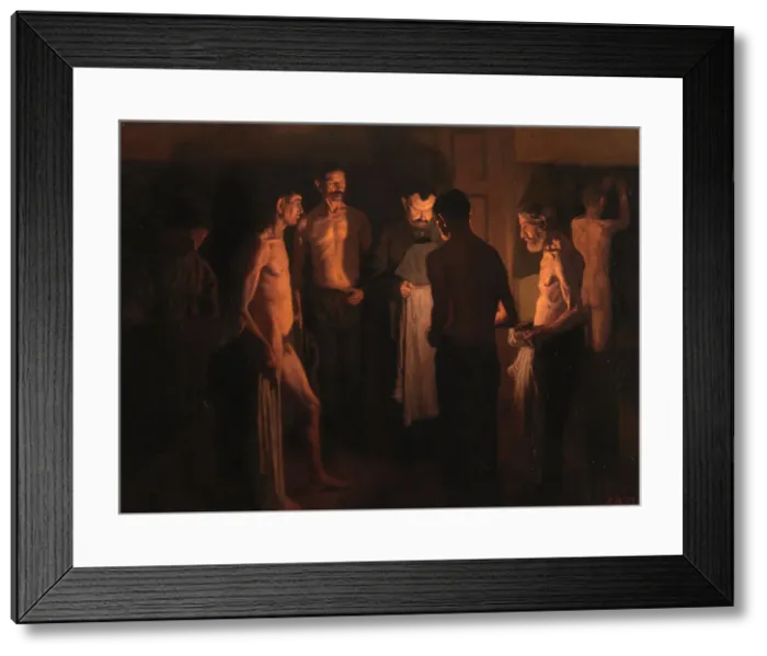 Framed Print : Bedtime at the Shelter, 1901. Creator: Jens Birkholm Framed Print : Bedtime at the Shelter, 1901. Creator: Jens Birkholm