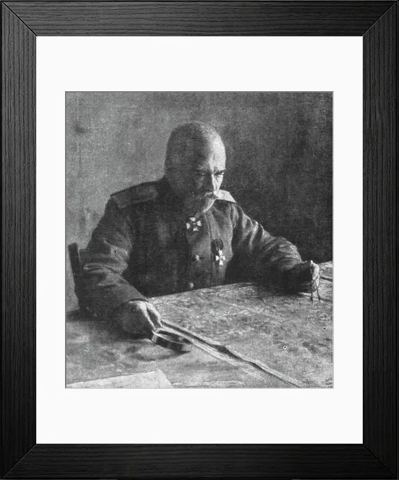Framed Print : Sur le front Russe; Le general Sakharof, commandant une armee russe en Volhynie, 1916. Creator: Unknown Framed Print : Sur le front Russe; Le general Sakharof, commandant une armee russe en Volhynie, 1916. Creator: Unknown
